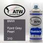 Preview: BMW, Fjord Grey Pearl, 310: 400ml Sprühdose, von ATW Autoteile West.